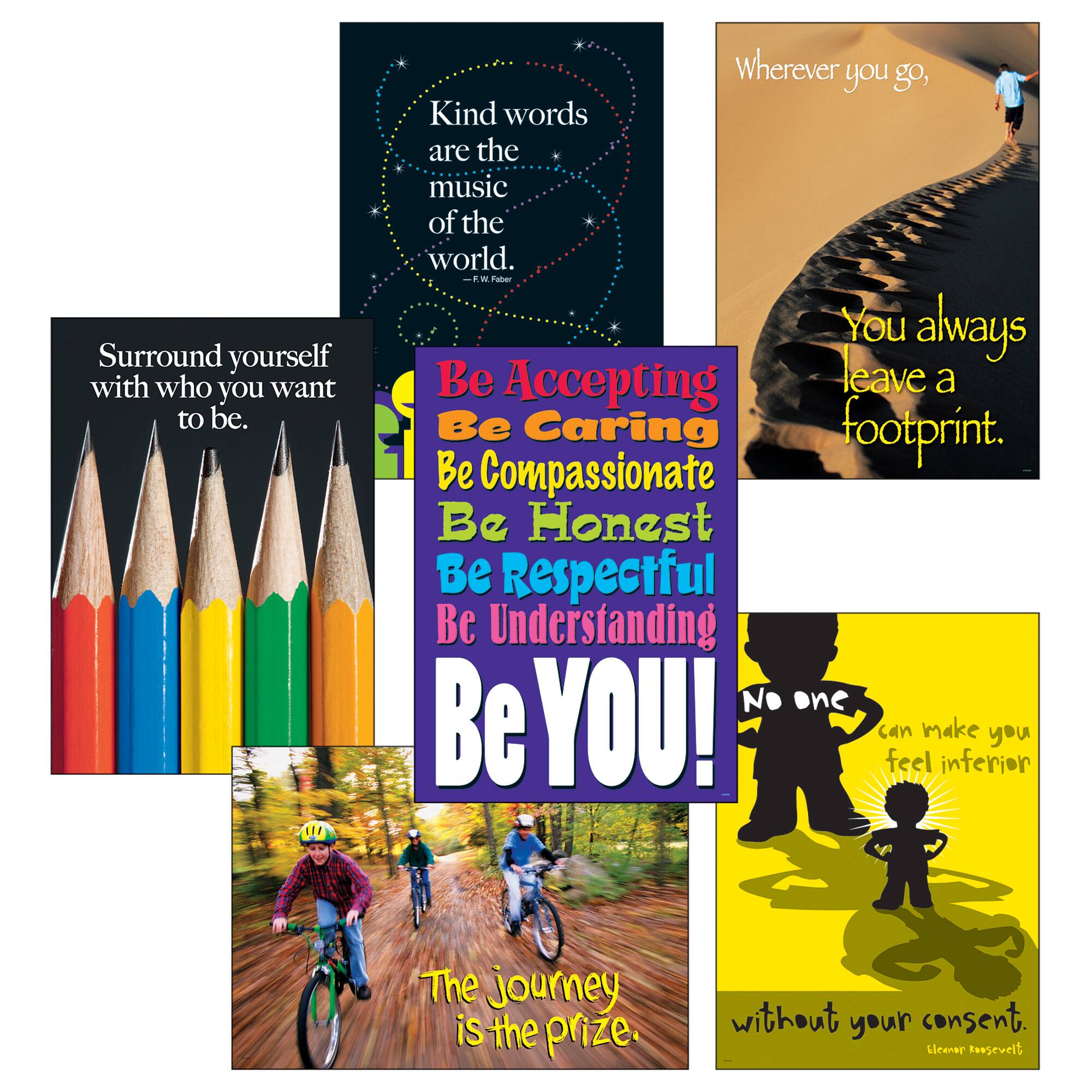Think Positively ARGUS® Posters Combo Pack, 6 Pack